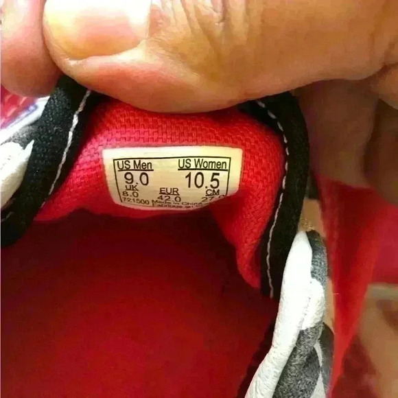 Vans Era Red and Black Checkerboard Low Tops Mens 9 - Picture 7 of 7